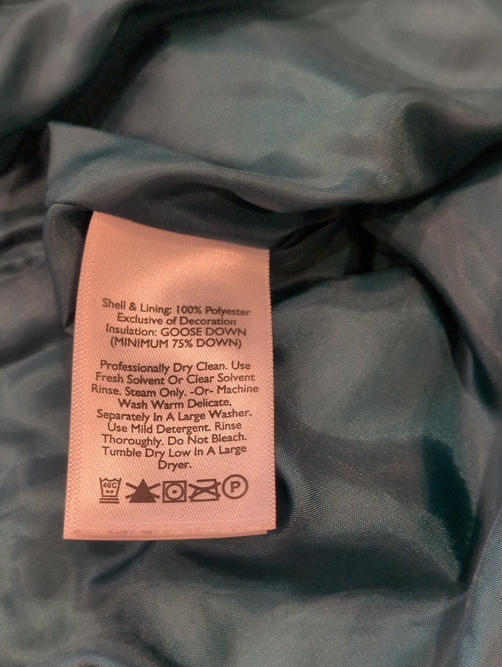 Eddie Bauer Teal Quilted Puffer Vest Premium Goose Down Medium - Picture 11 of 11